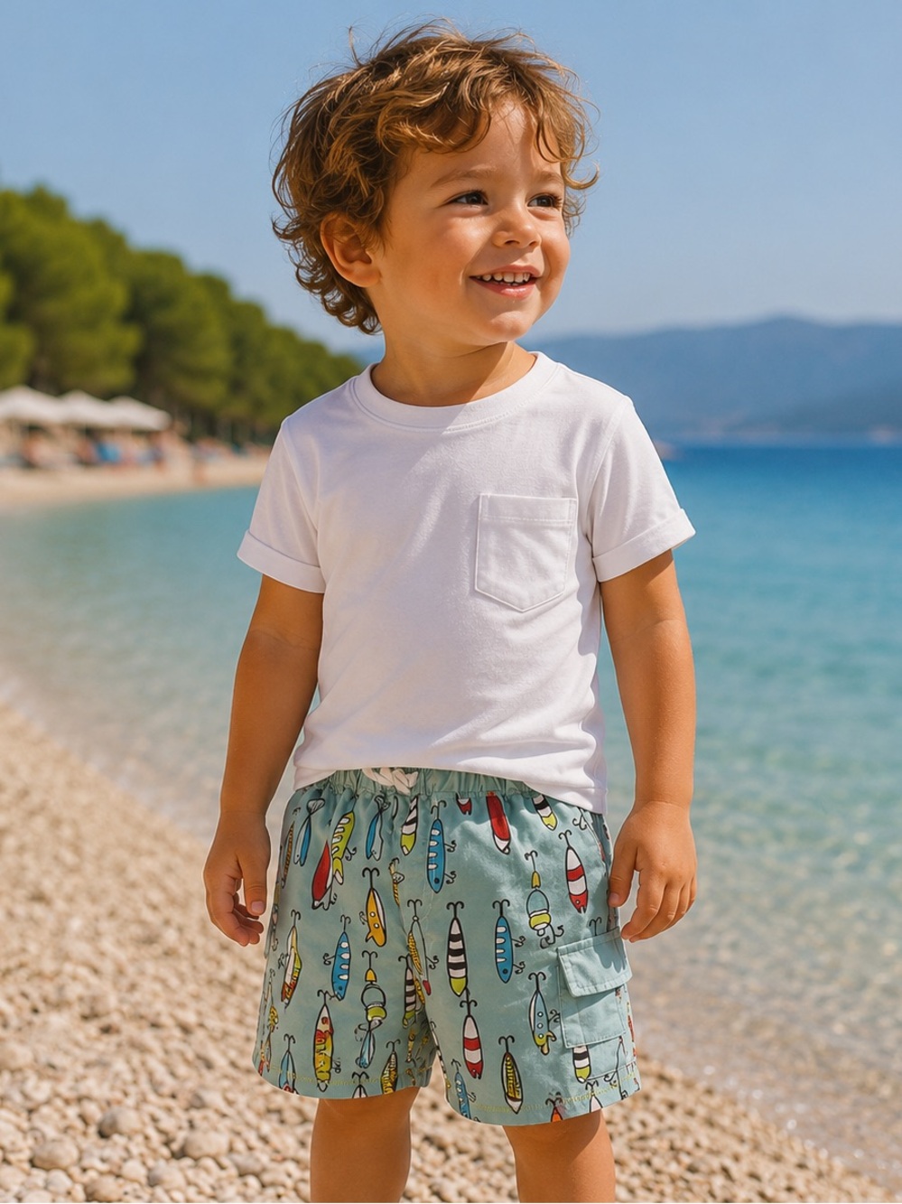 Mud Pie Kids Shorts - Light blue 🐠🐠🐠🐠🐠